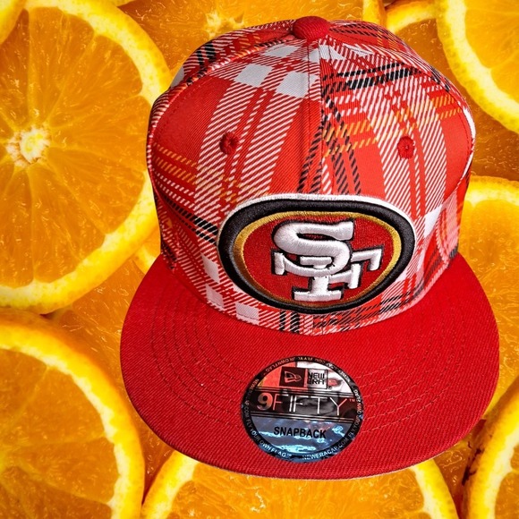 New Era Other - New Era 9Fifty San Francisco 49ers NFL Plaid Snapback Hat‎ Cap
